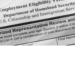 Close-up of an employment eligibility verification form